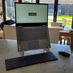 Carvo Lapstand with Laptop